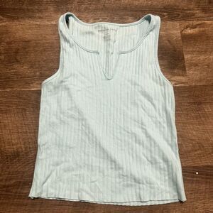 American Eagle Light Blue Tank Top Size Small